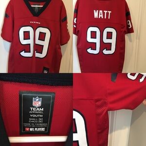 Boys NFL brand JJ Watt #99 Texans youth jersey in pristine condition, size 8